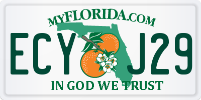 FL license plate ECYJ29