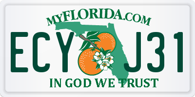 FL license plate ECYJ31