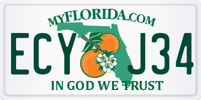 FL license plate ECYJ34
