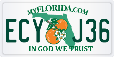 FL license plate ECYJ36