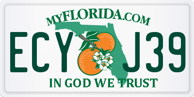 FL license plate ECYJ39