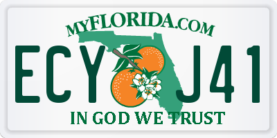 FL license plate ECYJ41