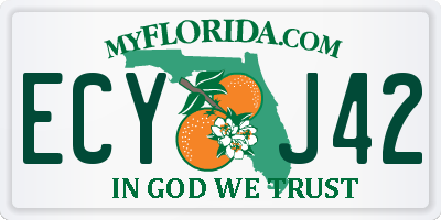 FL license plate ECYJ42