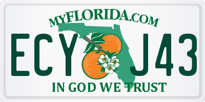 FL license plate ECYJ43