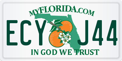 FL license plate ECYJ44