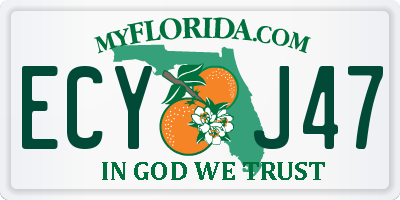 FL license plate ECYJ47