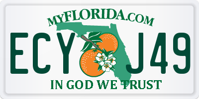 FL license plate ECYJ49