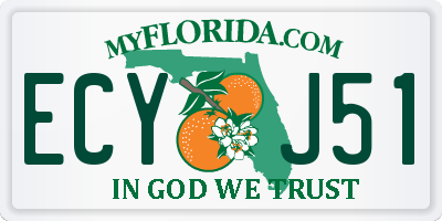 FL license plate ECYJ51