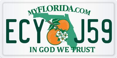 FL license plate ECYJ59