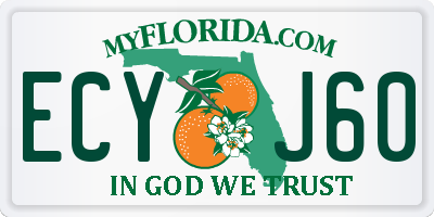 FL license plate ECYJ60