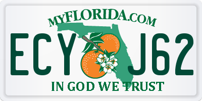 FL license plate ECYJ62