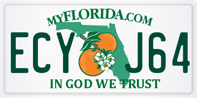 FL license plate ECYJ64