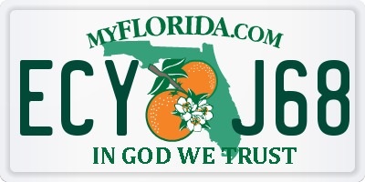 FL license plate ECYJ68