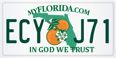 FL license plate ECYJ71