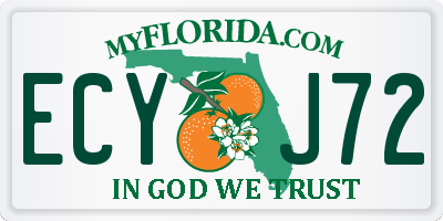 FL license plate ECYJ72