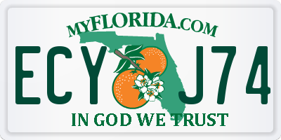 FL license plate ECYJ74