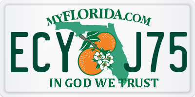 FL license plate ECYJ75