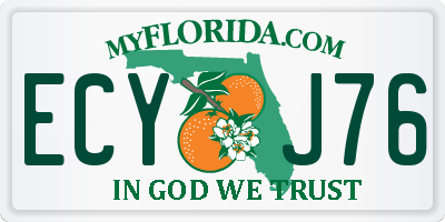 FL license plate ECYJ76