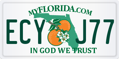 FL license plate ECYJ77