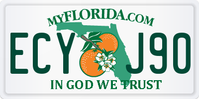 FL license plate ECYJ90