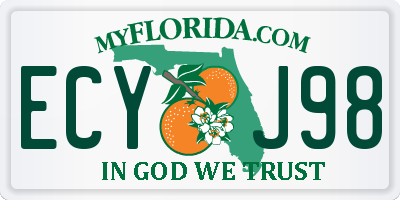 FL license plate ECYJ98