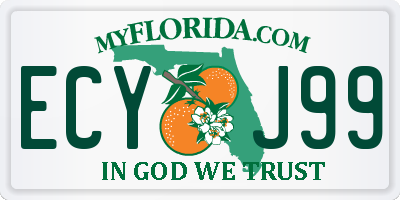 FL license plate ECYJ99