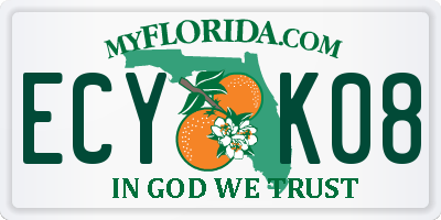 FL license plate ECYK08
