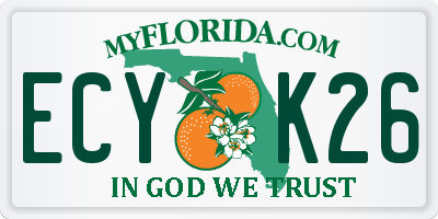 FL license plate ECYK26