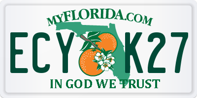FL license plate ECYK27