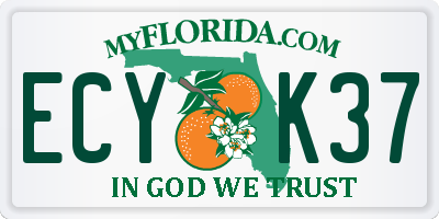 FL license plate ECYK37