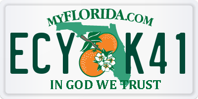 FL license plate ECYK41