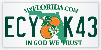 FL license plate ECYK43
