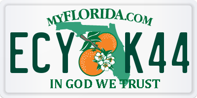 FL license plate ECYK44