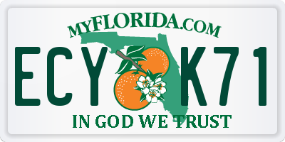 FL license plate ECYK71