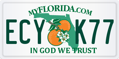 FL license plate ECYK77