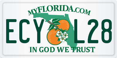 FL license plate ECYL28