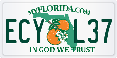 FL license plate ECYL37