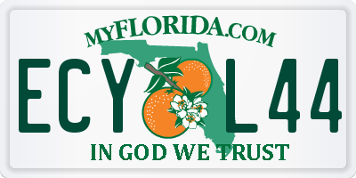 FL license plate ECYL44