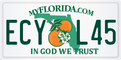 FL license plate ECYL45