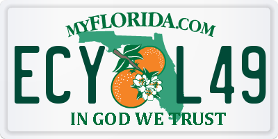 FL license plate ECYL49