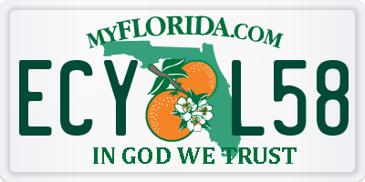 FL license plate ECYL58
