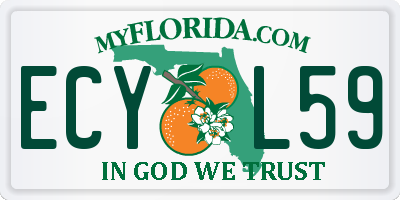 FL license plate ECYL59