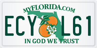 FL license plate ECYL61