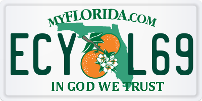 FL license plate ECYL69