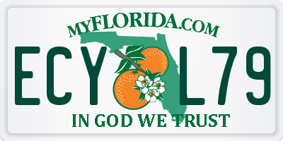 FL license plate ECYL79