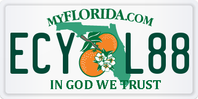FL license plate ECYL88
