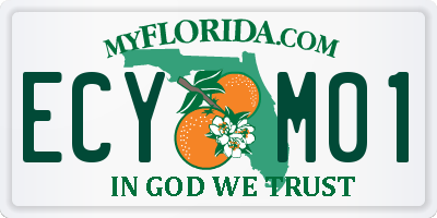 FL license plate ECYM01