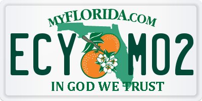 FL license plate ECYM02