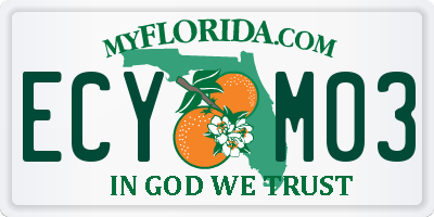 FL license plate ECYM03