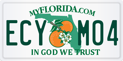 FL license plate ECYM04